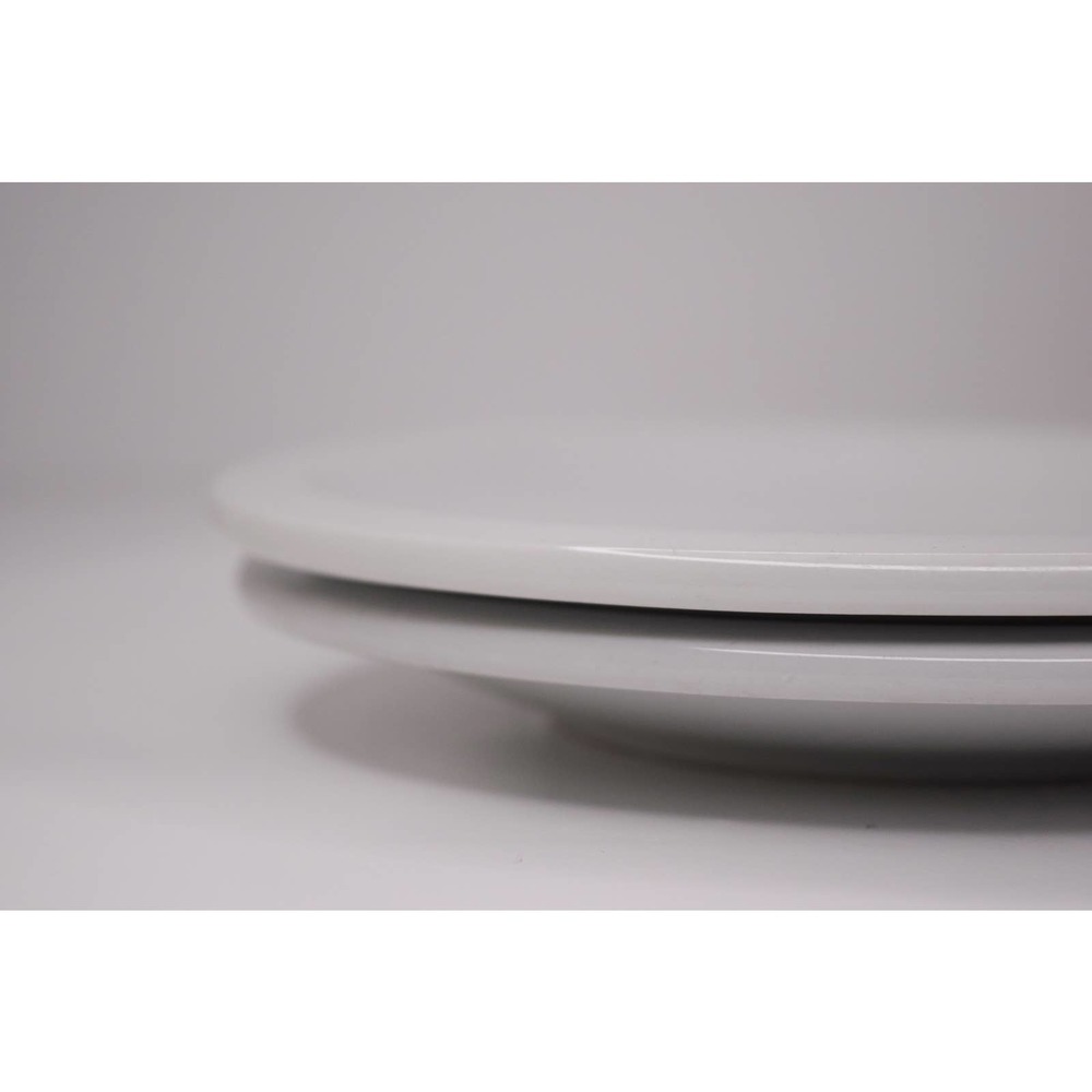 POTTERY BARN set (2) du jour cafeware white 7-3/4" salad plates